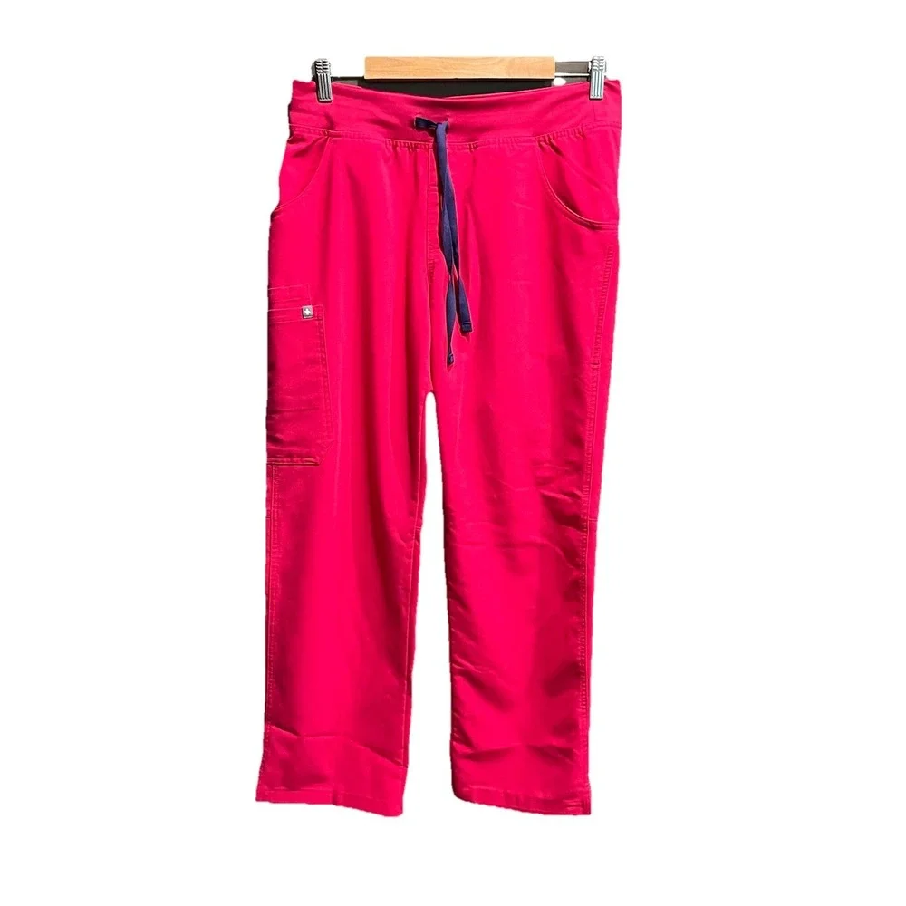 FIGS Technical Collection Pink Kade Cargo Women's Scrubs Pants Size M/P